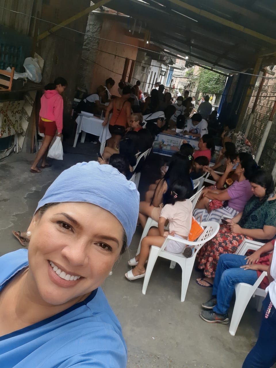 Registro da ação social no bairro de Petrópolis 1